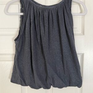 Free People/We The Free Charcoal Gray Sleeveless Tee